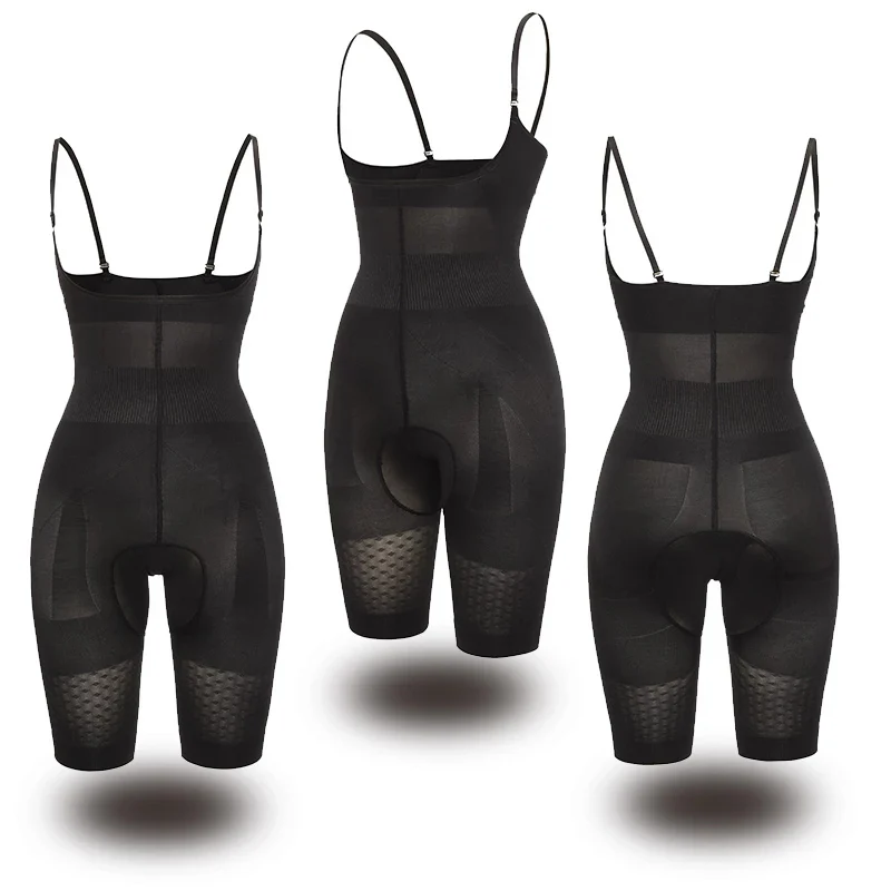 Черный Full Body Shaper Waist Trainer Seamless Shapewear Women Corrective Underwear Slimming Underwear Modeling Strap Tummy Shapers - Цвет: Черный