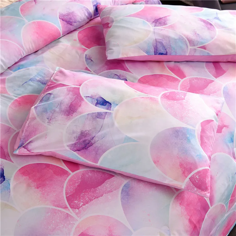 

Elka Fish Scales Color Simple Geometric Duvet Cover Bedding Without Sheets Oceania