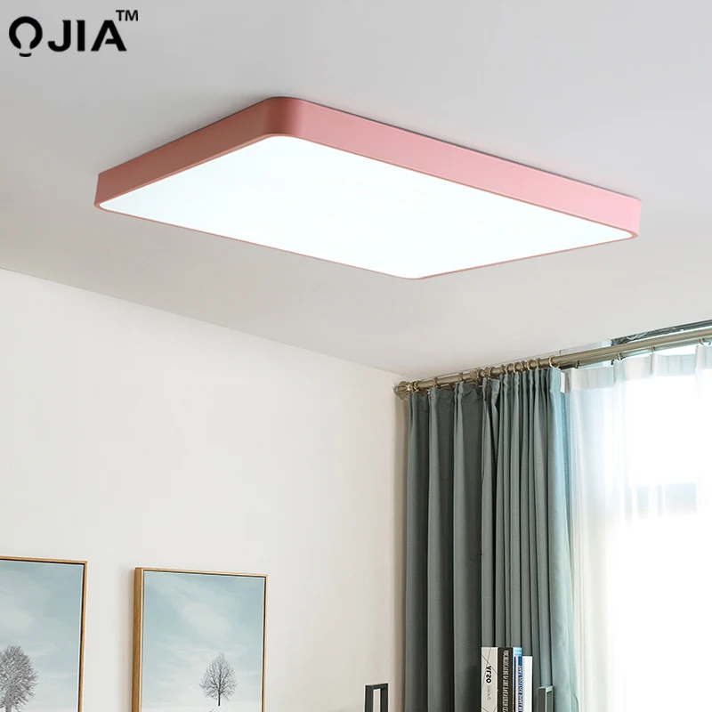 Потолочные светильники Macaron пять высота в прямоугольной форме освещение