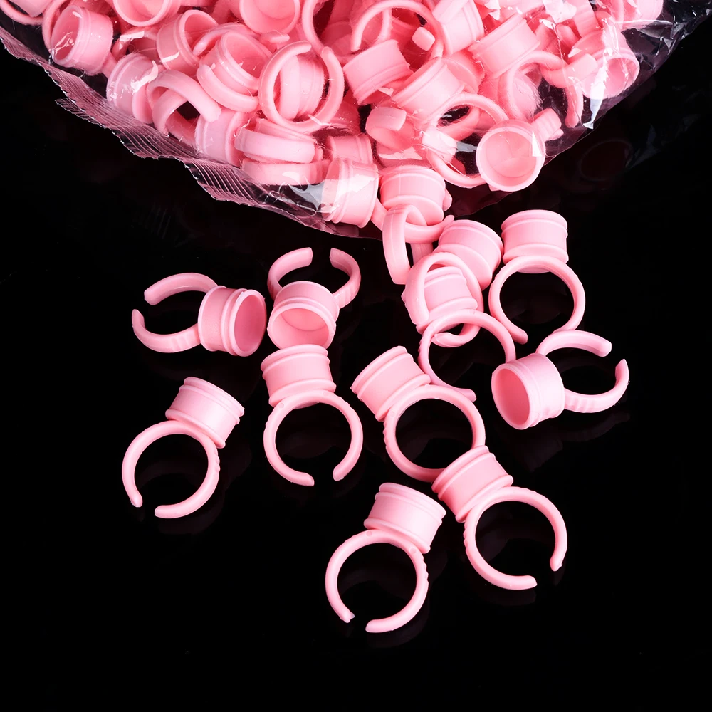 100 шт одноразовый контейнер для клея кольца пигменты тату чернила кольцо