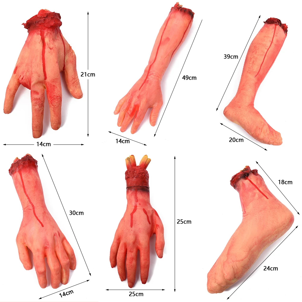 Хэллоуин бутафория для Хэллоуина кровавые конечности дом с привидениями макияж