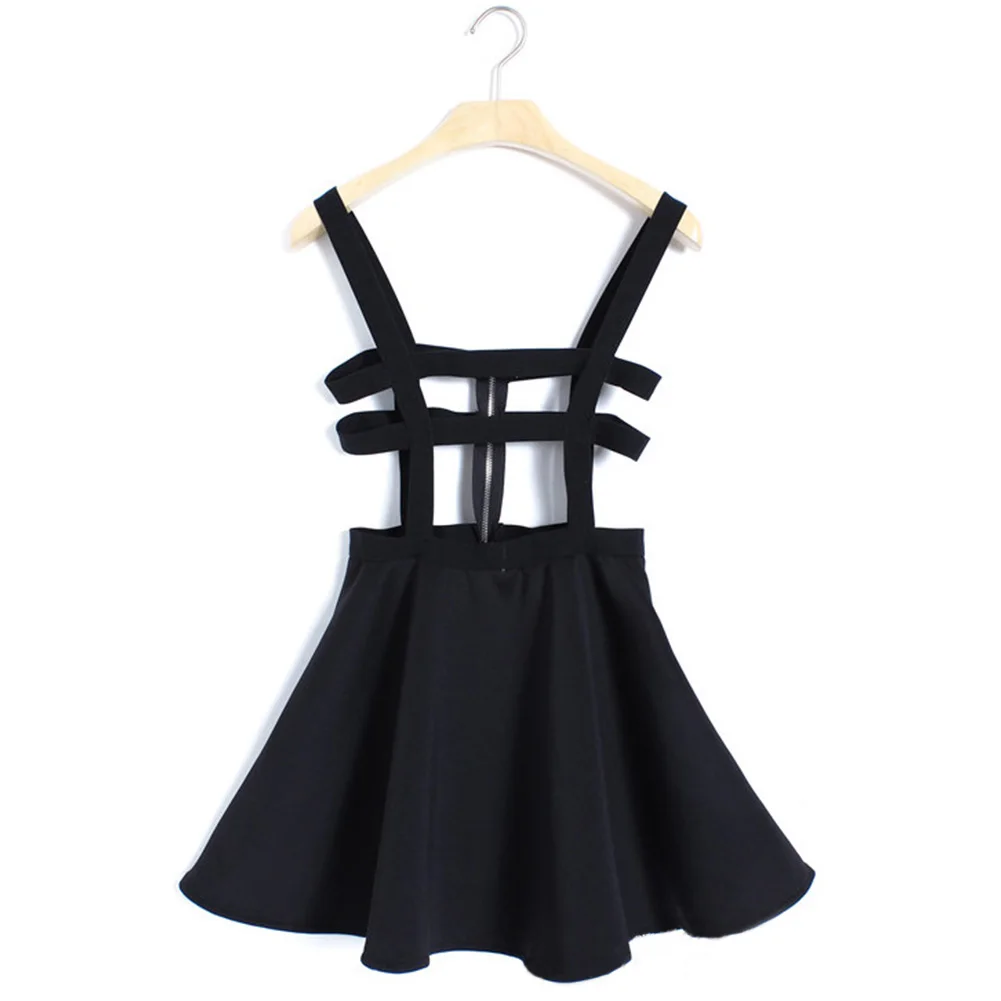 Модная юбка на подтяжках для женщин и девочек плиссированная мини молнии