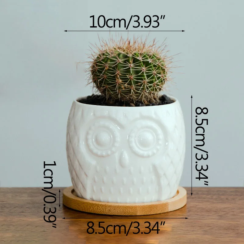 Домашнее украшение мини бонсай белый керамический цветочный плантатор