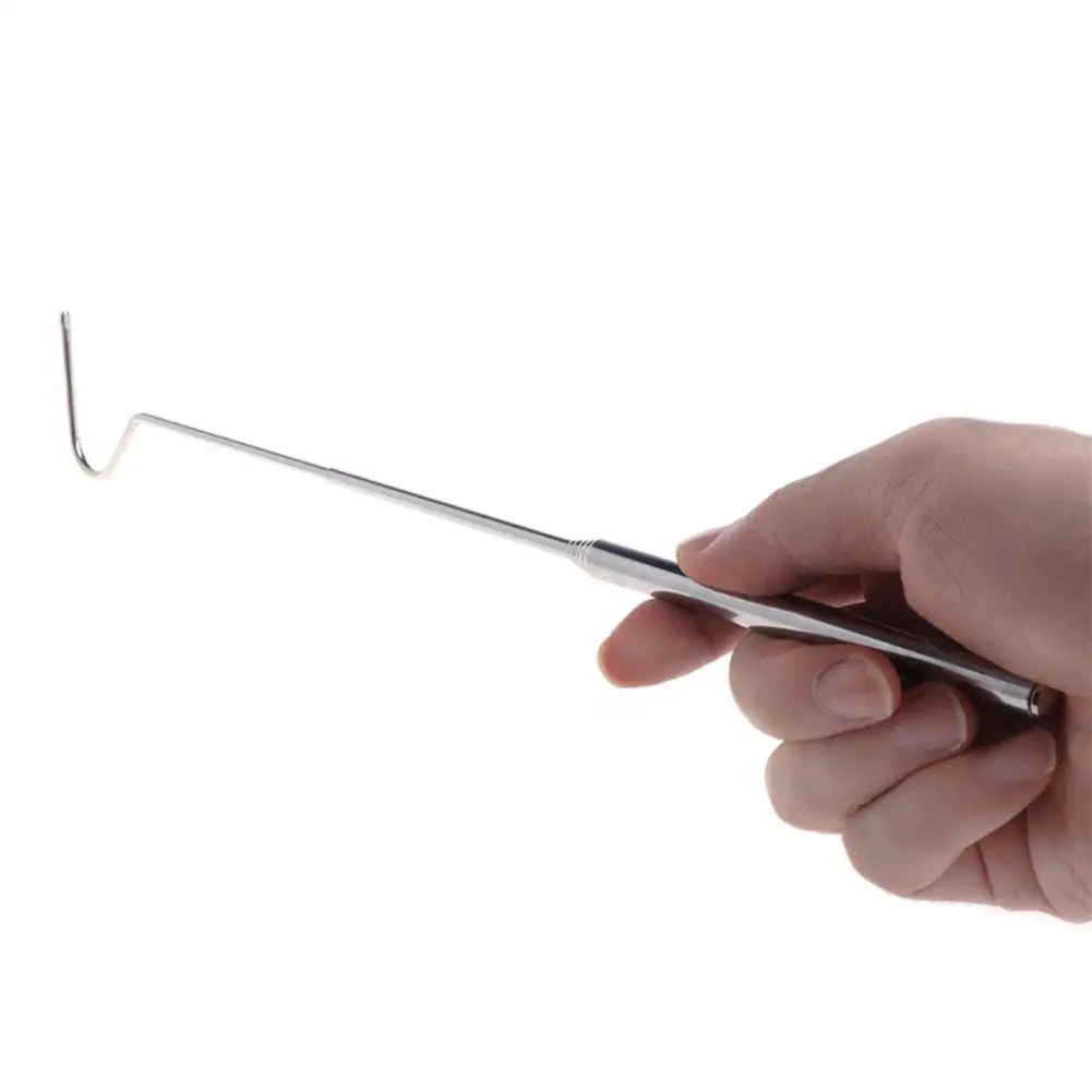 

Stainless Steel Snake Hook Adjustable Long Handle Catching Tools Trap Tong