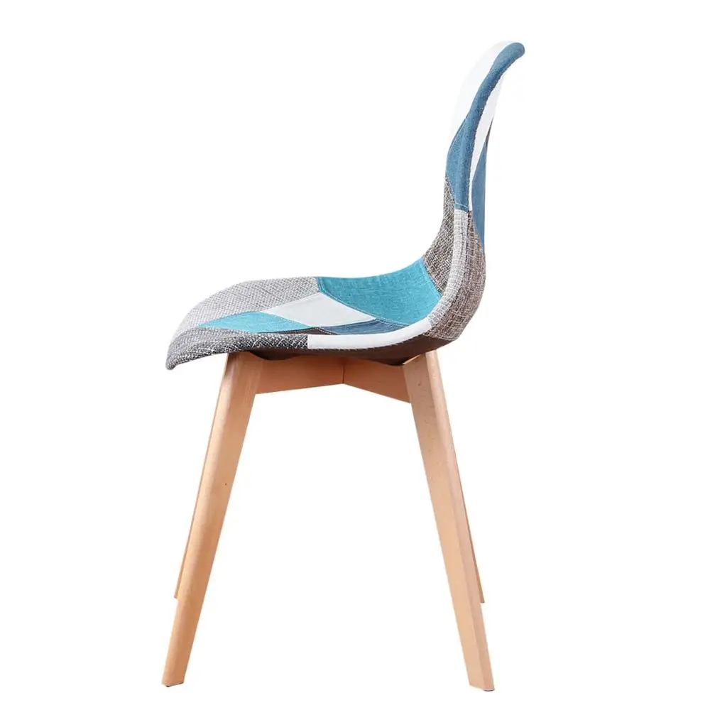 Набор из 4 художественных обеденных стульев в нордическом средневековом стиле