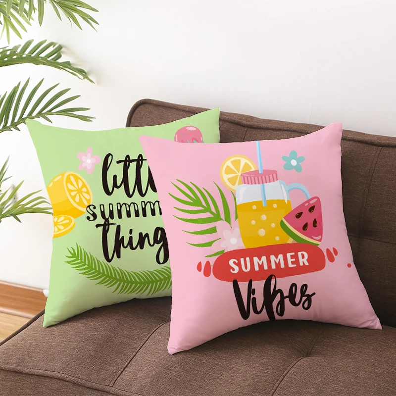 Летняя мультяшная фруктовая персиковая кожа чехол для подушки 2021 скандинавский