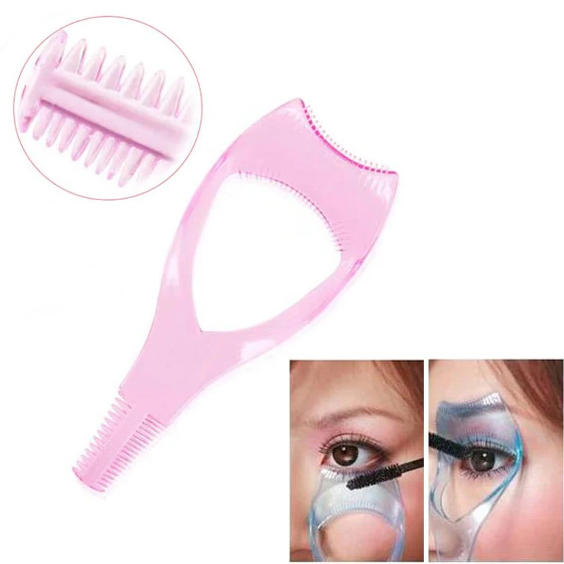 

3 In 1 Makeup Mascara Shield Guard Curler Applicator Comb Guide Card Makeup Beauty Cosmetic Tool Eyelash Tools