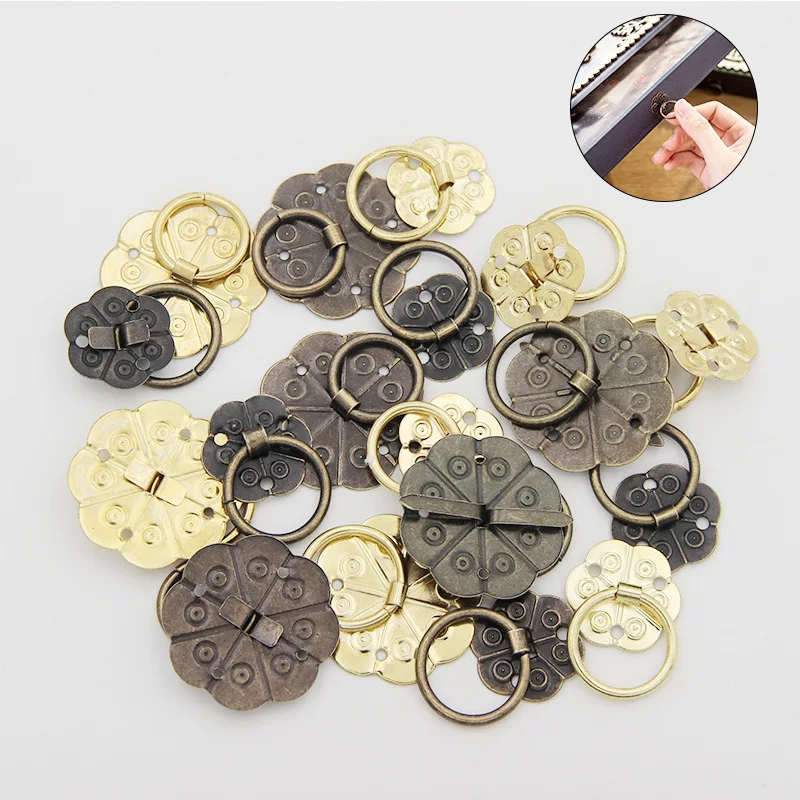 

10pcs Classical Bronze Tone Quincunx Drawer Cabinet Desk Door Pull Box Handle Knobs Furniture Handles Hardware With Screws