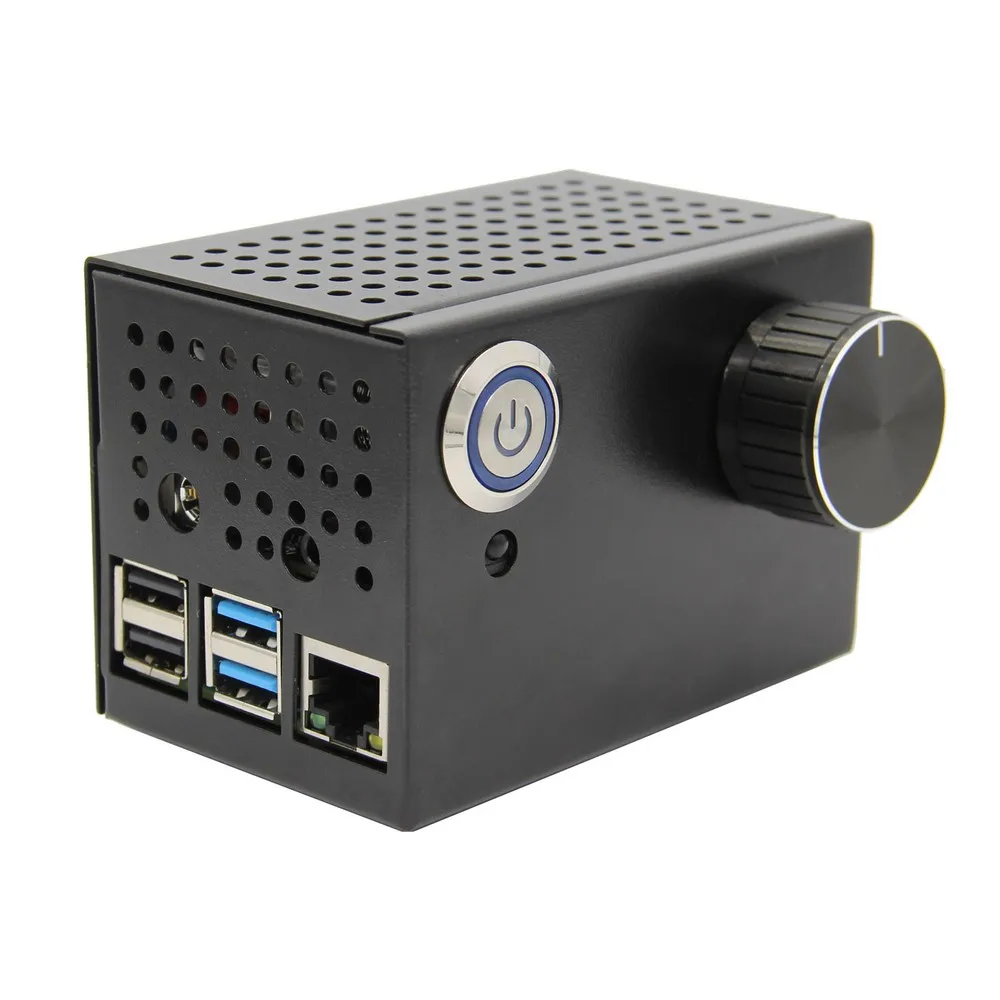 Плата расширения звука Raspberry Pi 4 Model B X400 I2S и металлический чехол с радиатором для
