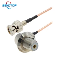 bnc male plug to uhf female so239 right angle jack rg316 pigtail 50 ohm extension cable for cb radio ham radio fm transmitter