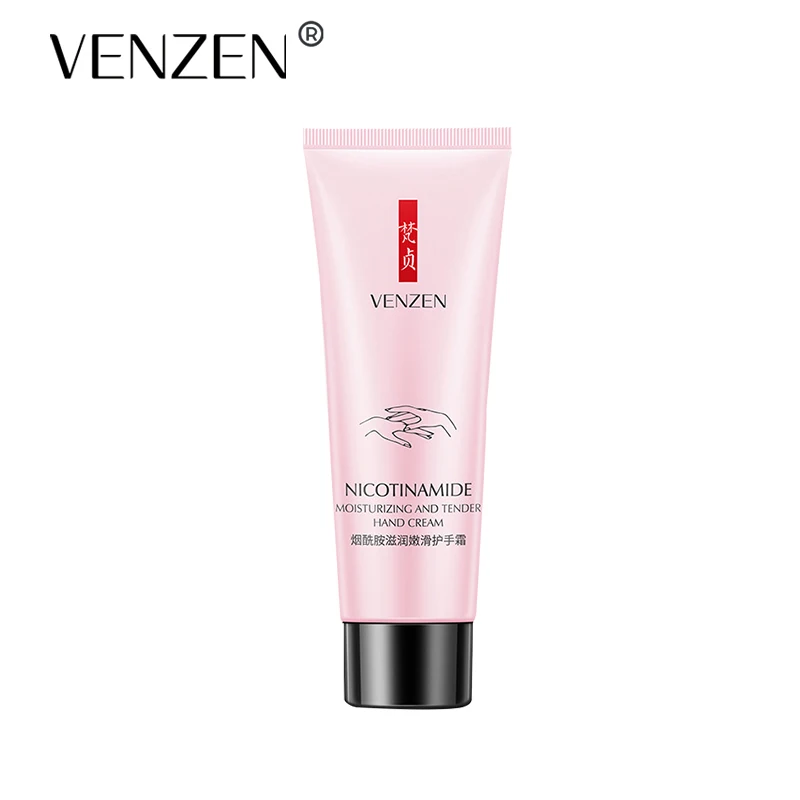 

VENZEN Niacinamide Hand Cream Moisturizing Hydrating Nourishing Anti Chapping Oil Control Whitening Hand Care 80g