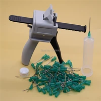 18g blunt dispensing needle tips 100pcs set with 30cc glue dispenser syringes barrel 30ml uv glue caulking gun manual glue gun