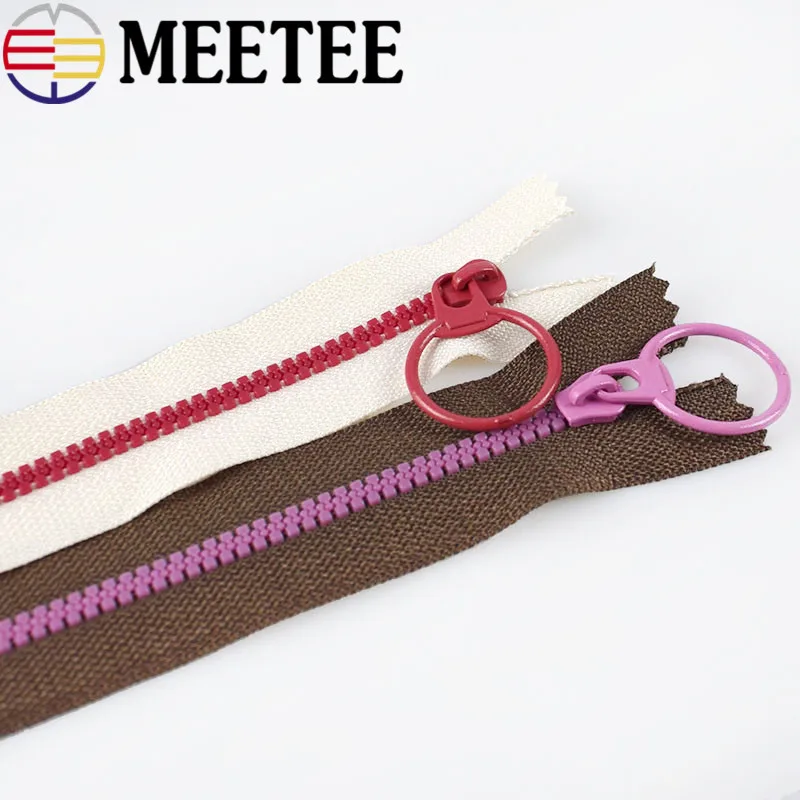 20 шт. Meetee 3 # закрытые молнии из смолы 15/20/30/40 см застежка молния Натяжное кольцо