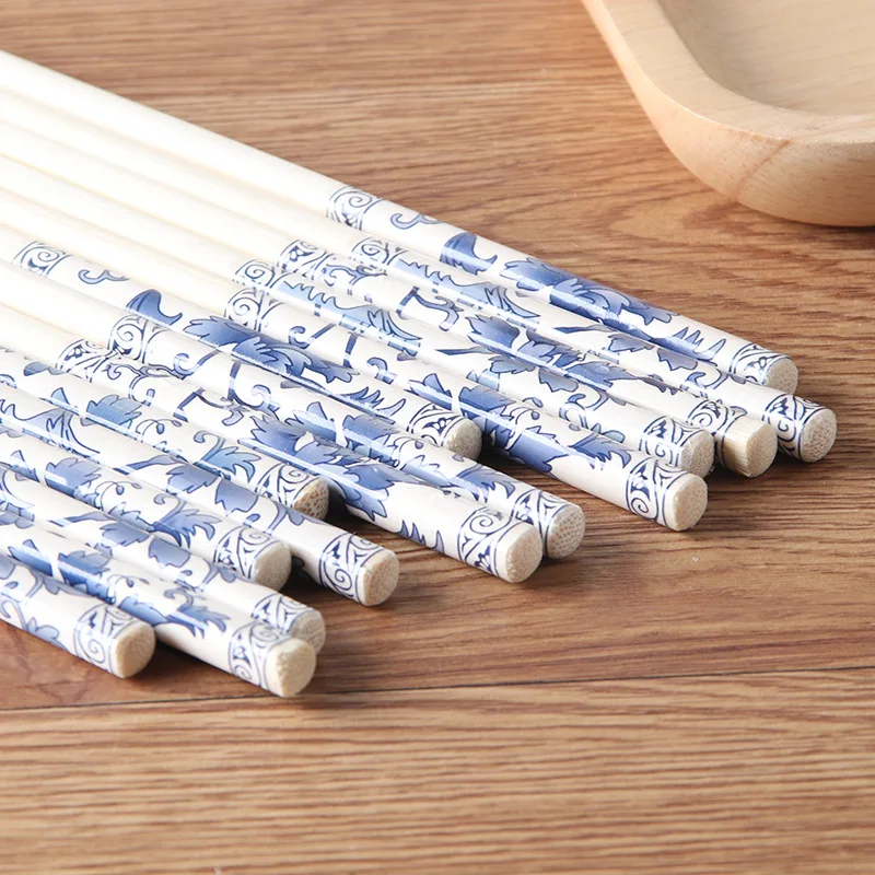 100 пар палочки для еды китайские Классические бамбуковые кухонный ресторан