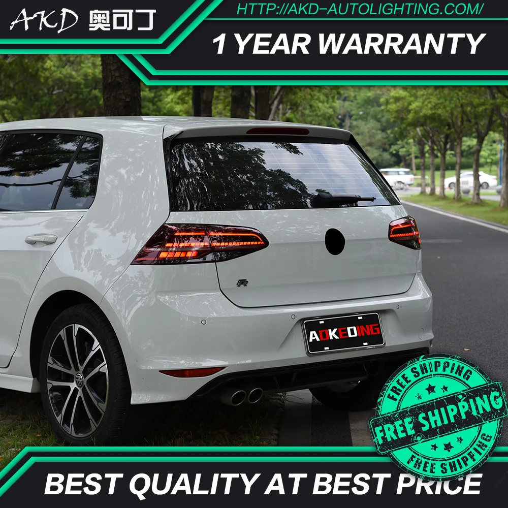 АКД тюнинговые автомобильные задние фары для VW Golf 7 MK7 5 светодиодный ДХО ходовые