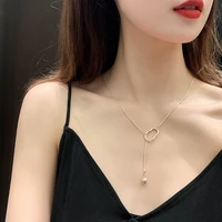 fashion temperament necklace female retro irregular geometry contracted metal clavicle chain necklace for women wedding jewelry
