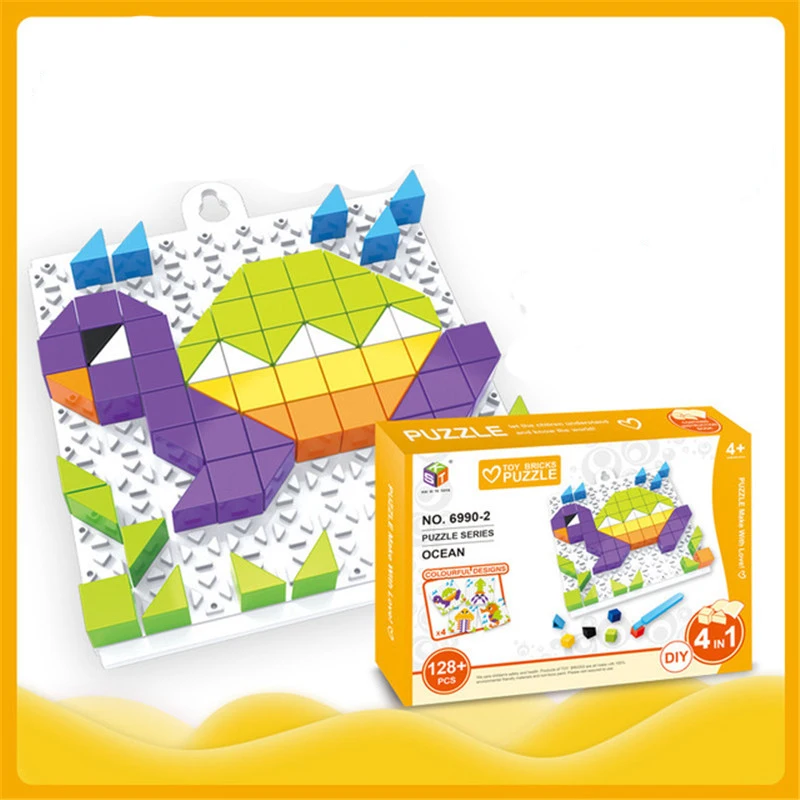 Упакованные в коробку бусины для ногтей виде грибов умные 3D головоломки пазлы