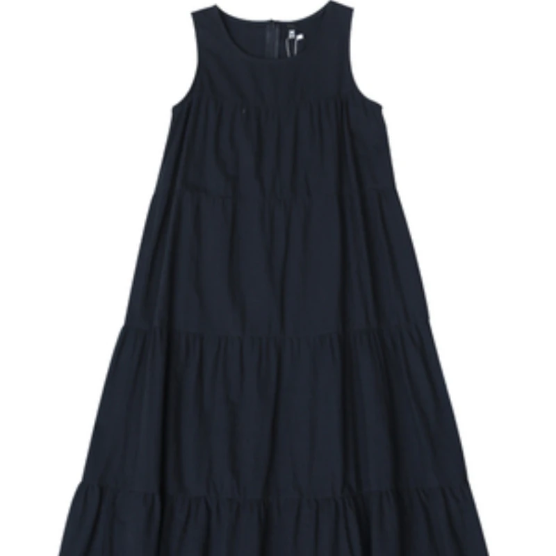 

SLEEVELESS DRESS SUMMER 2020 New Original Design Sense Loose Plus Size Cake Skirt Dresses Women Woman Dress