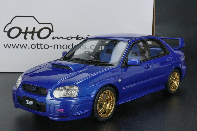 

OTTO 1:18 Subaru Impreza 2 phase 2 WRX STIS Blue Resin Model Car