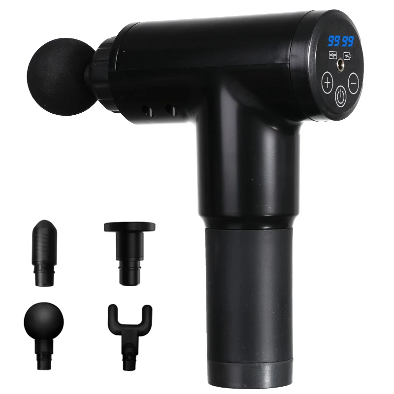 

Массажный пистолет с ЖК-дисплеем и 4 насадками для снятия боли