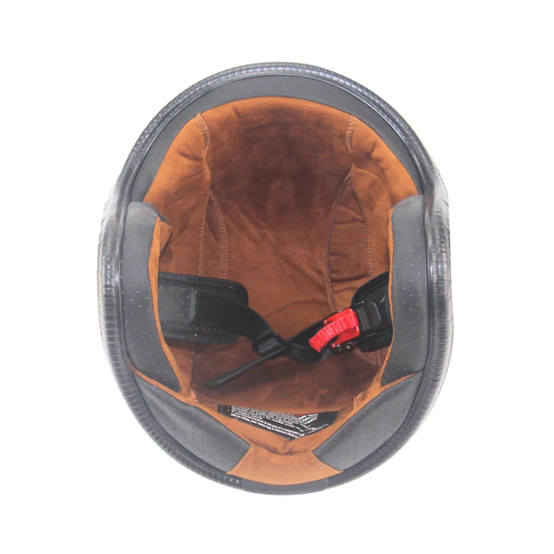 3/4 покрытие мотоциклетные очки винтажные половина шлем для байкерского крейсера