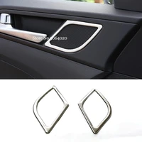 stainless steel car inside door audio speak sound ring hood part cover trim sticker styling for hyundai tucson 2015 2020