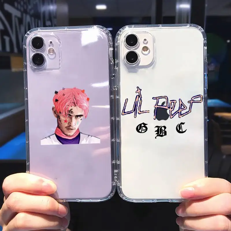 

lil peep Phone Case For iphone 13 12 11 8 7 plus mini x xs xr pro max Transparent soft