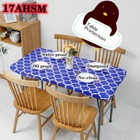 17ahsm moroccanseries art home kitchen decoration geometry waterproof and stain proof tablecloth picnic blanket tablecover cloth