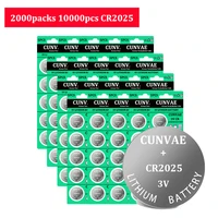10000pcs/2000packs 3V CR2025 CR 2025 Lithium Battery ECR2025 DL2025 BR2025 KL2025 L2025 2025 Button Coin Cell Batteries