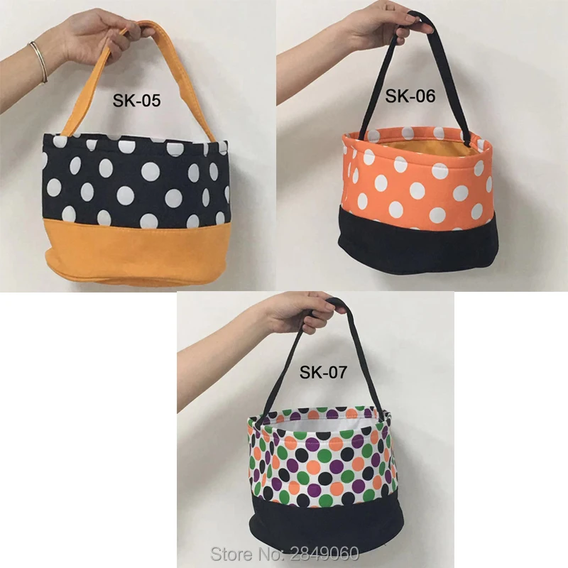 Ведро для покупок на Хэллоуин 1 шт. Холст сумка корзина Хэллоуина декор