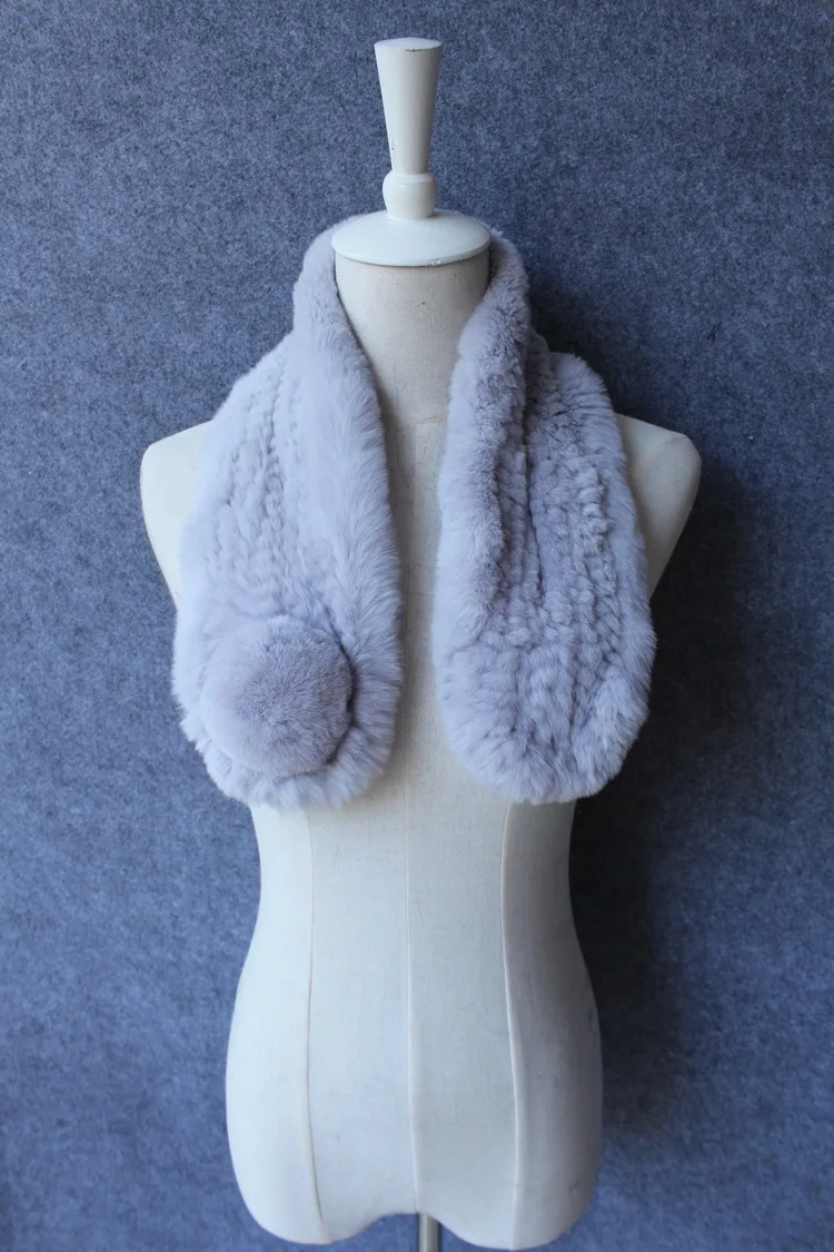 

Eeal Rabbit Fur Collar Scarf Women Winter Scarf