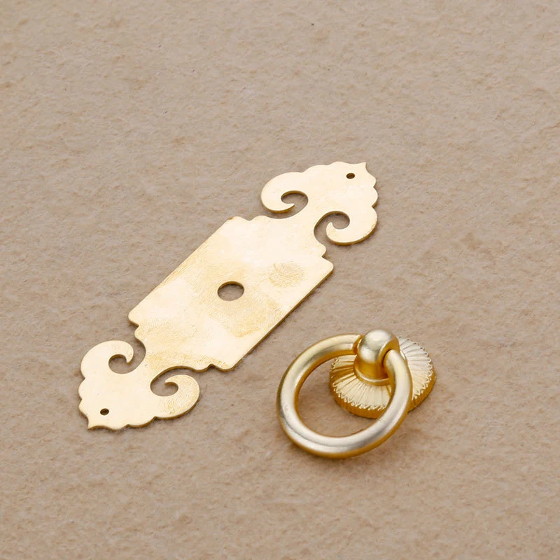 Прямая продажа с фабрики китайская круглая дверная ручка шкафа чистая медь антикварная для обуви