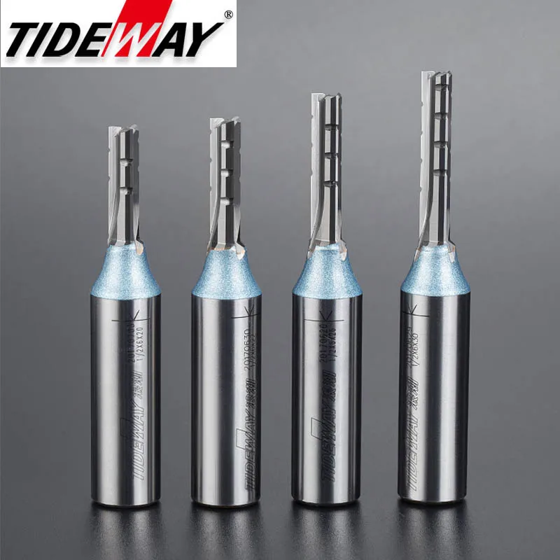 Tideway 1/2 хвостовик 3 флейты резка прямые фрезы TCT деревообработочный CNC фрезерный