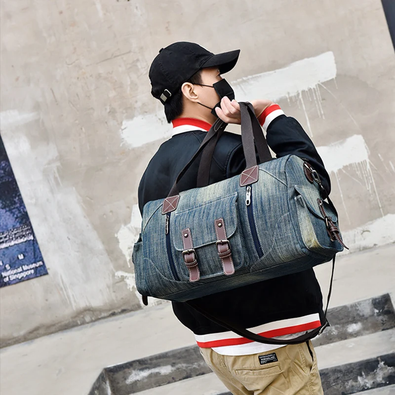 

NANCY TINO Travel Hand Bag Large Capacity Men Women Hand Luggage Duffle Bag Weekend Bag Male Female Shoulder Straps Bags