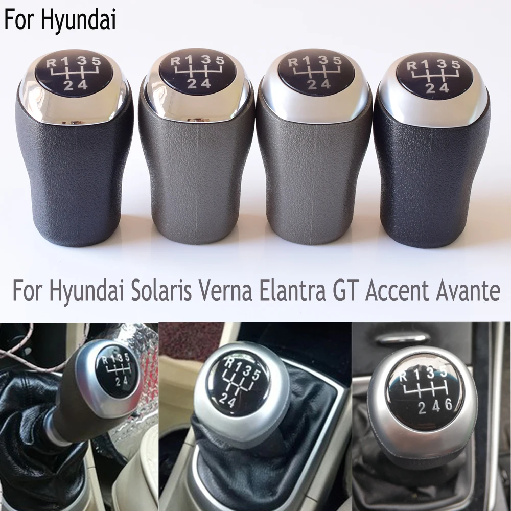 Хромированная серебристая панель 5 скоростей для hyundai Solaris Verna MT(низкая Версия) Elantra GT Accent Avante рычаг рычага переключения передач