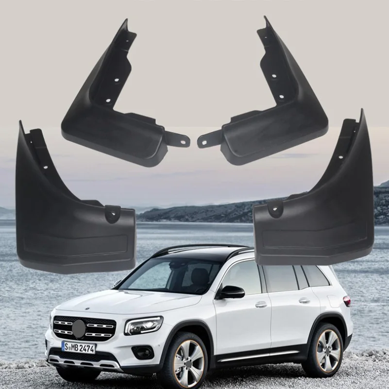 

4Pcs Original Car Front Fender Rear Splash Guards for Mercedes Benz GLC class 2015-2020 GLB class 2020 Car Mud Flaps Black