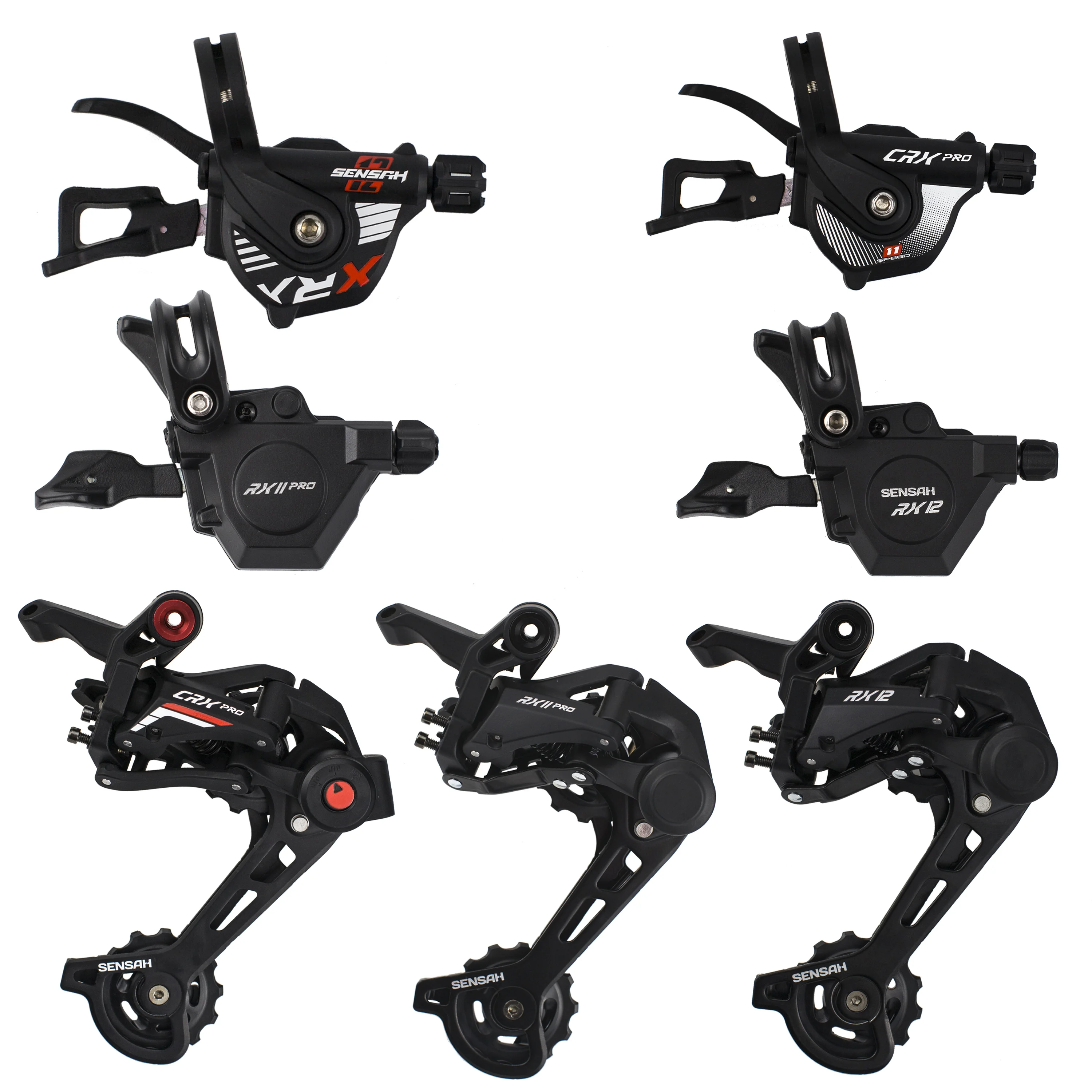 SENSAH RX10 RX11 12PRO CRX XRX велосипед для детей 10 11 12 Скорость триггерный переключатель