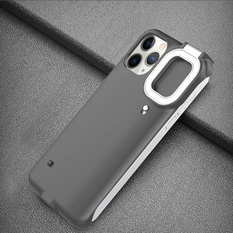 

H05A Fill Light Mobile Phone Case for 12 Pro Max Cool Warm Tone Protective USB Charging Cool Warm Tone Protective