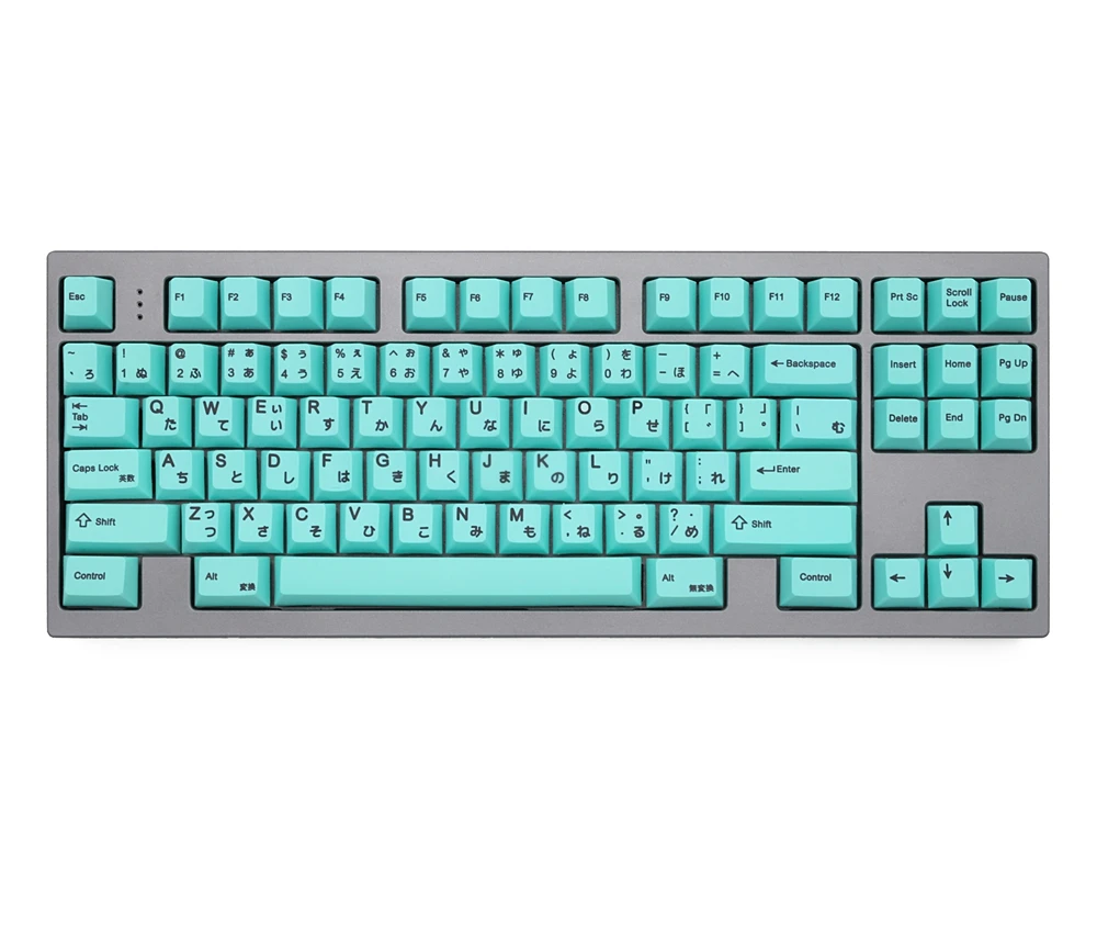 Cyan 139 японский корень черный шрифт язык Вишневый профиль краситель Sub Keycap PBT для gh60