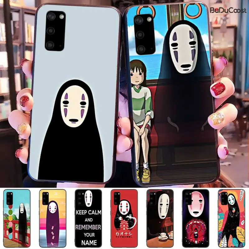 

CustomaryBrand new Japanese anime Silicone Black Phone Case For Samsung Galaxy S9 S10 S10E S6 S7 S8 S9 S9Plus S5 S20