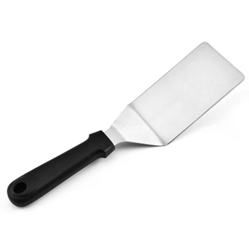 

Barbecue Shovel Tool Stainless Steel Spatula Fried Wood Handle DIY Grill Scraper Pancake Home Pizza Flipper New
