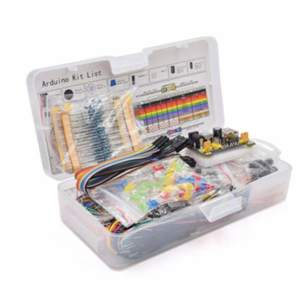 Базовый стартовый набор компонентов электроники с 830 точками связи макетный