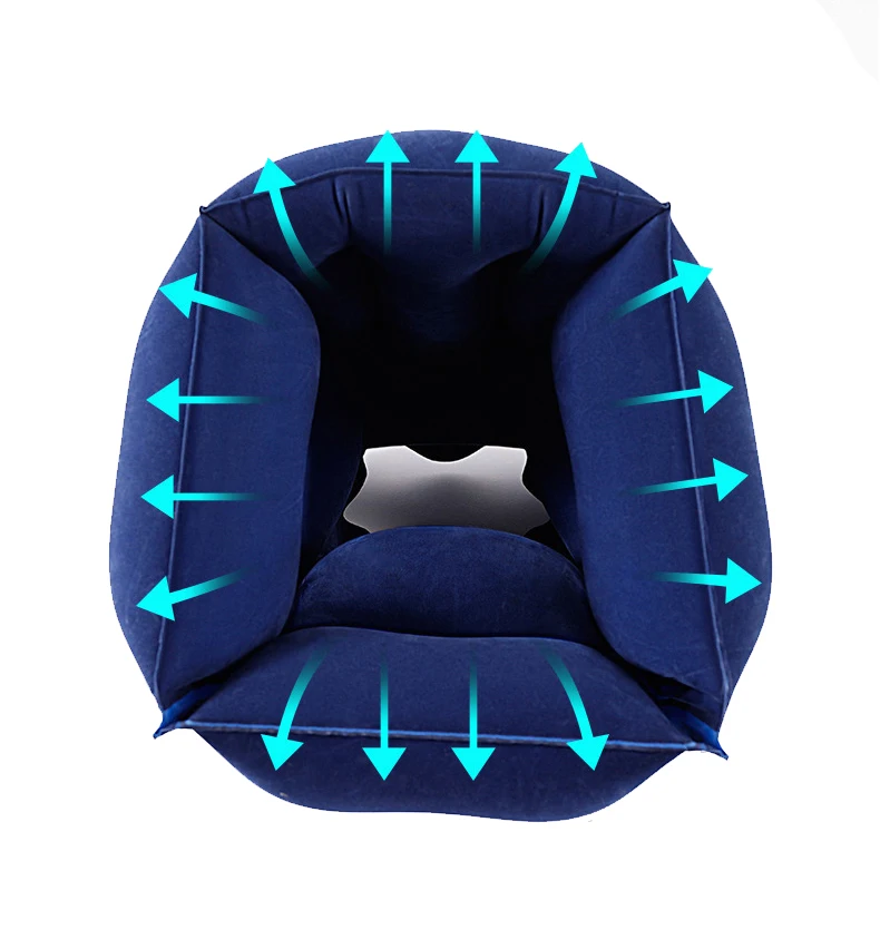 Надувная портативная подушка для путешествий мягкие надувные дорожные подушки