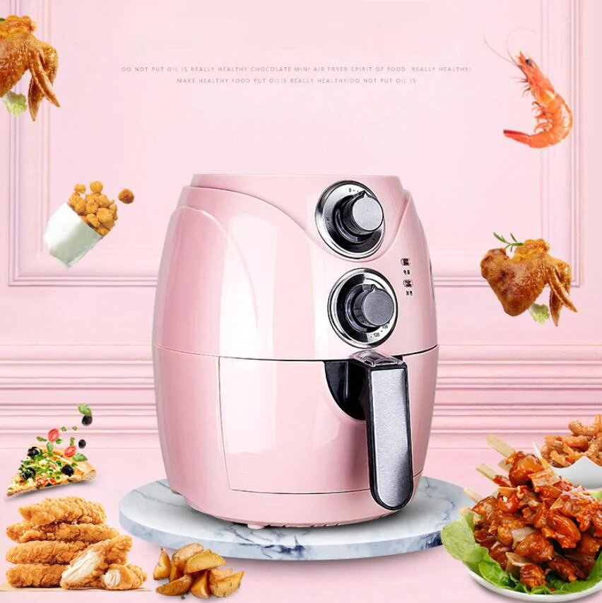 

2.5L Air Fryer Fries Machine Household Small Capacity Fully Automatic Intelligent No Fuel Electric Fryer Oven