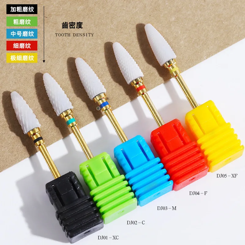 

Ceramic Carbide Nail Drill Bit Rotate Burr Milling Nail Cutter Bits Electric Drill Machine For Manicure Pedicure Tools Accessory