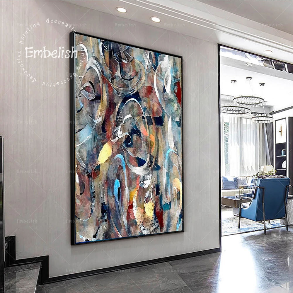 

1 Pieces Abstract Lines Nordic Style Modern Home Decor Pictures For Living Room Wall Art Posters HD Print Canvas Oil Paintings