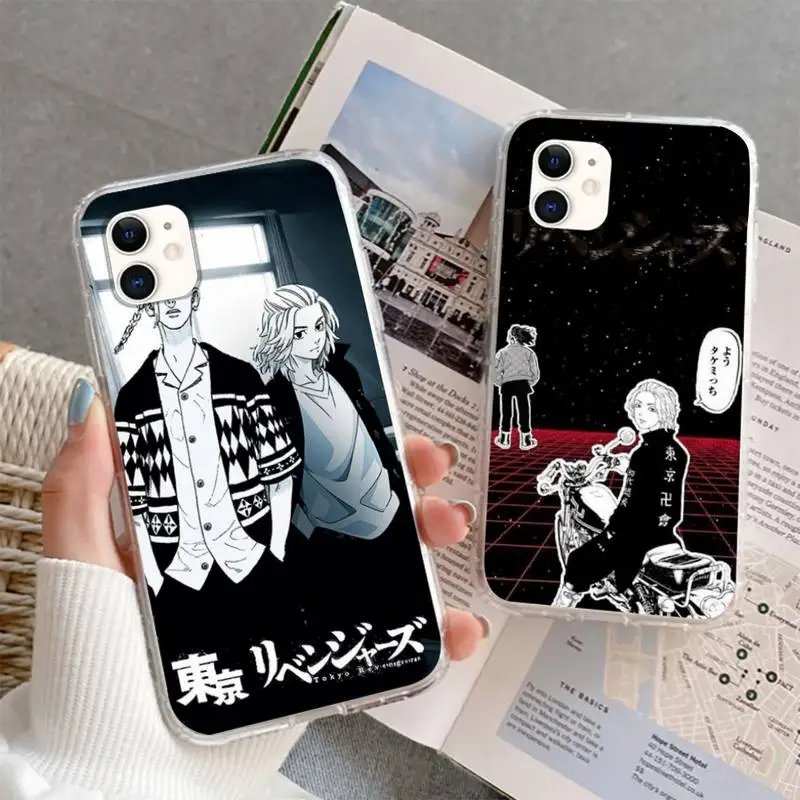 

Anime Tokyo Revengers Mikey Phone Case For iphone 5s 6 7 8 11 12 plus xsmax xr pro mini se soft Transparent Cover Fundas Coque