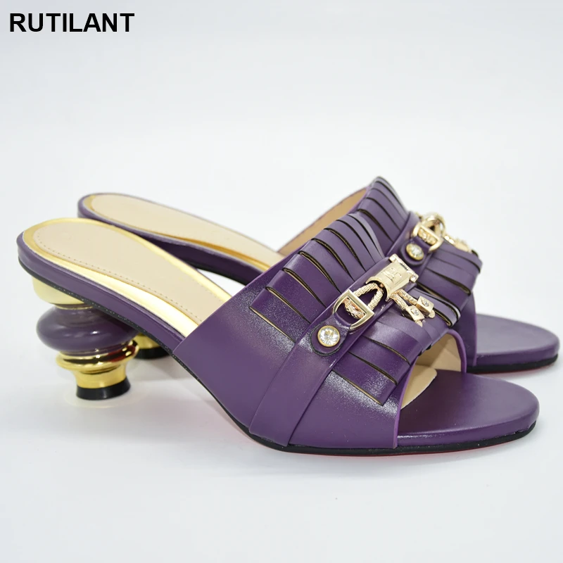 Новейшего дизайна в африканском стиле на высоком каблуке женская свадебная