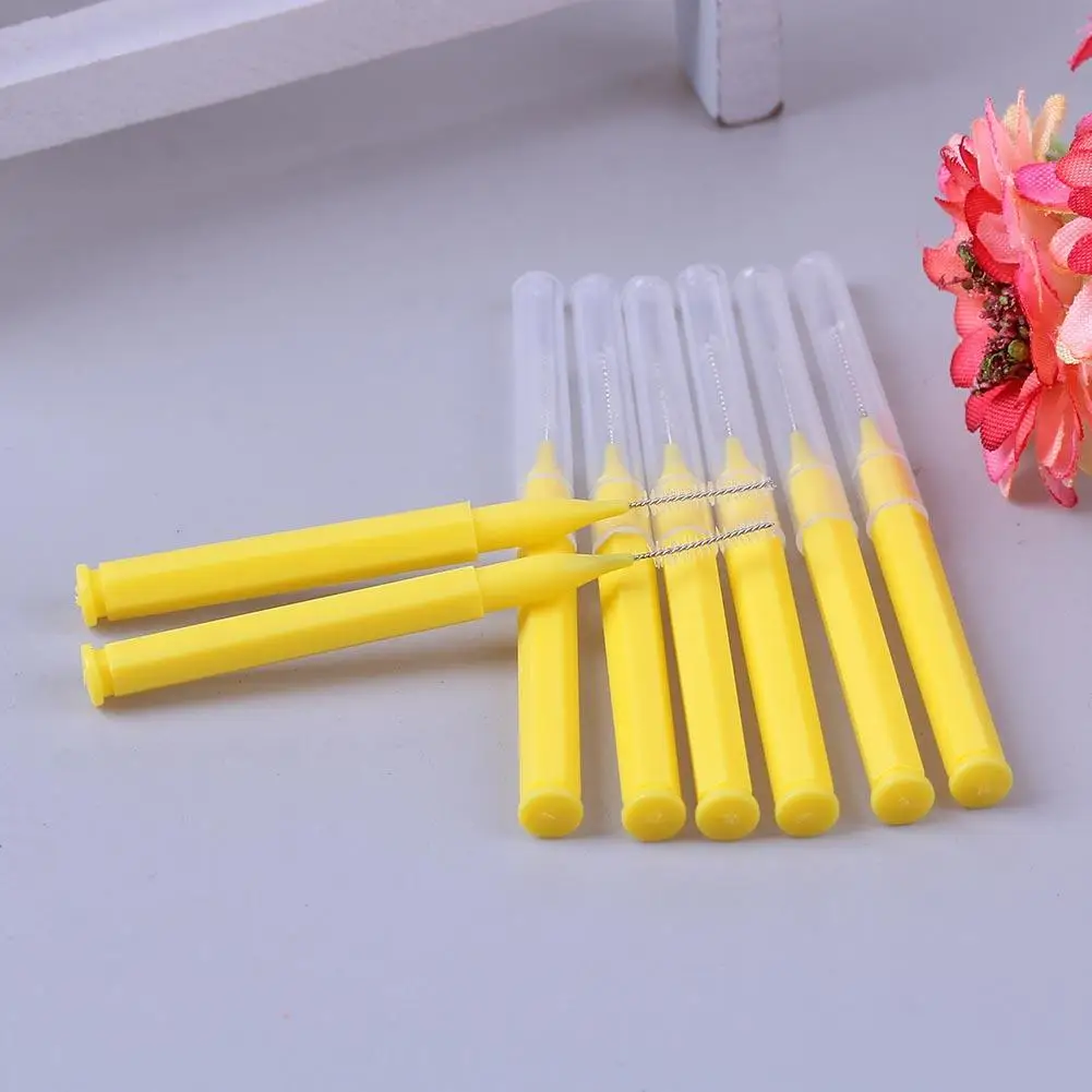 8pcs Tooth Floss Oral Hygiene Dental Soft Plastic Interdental Brush Toothpick Healthy for Teeth Cleaning Care Tools | Красота и