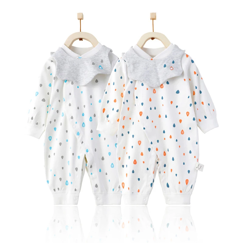 

Baby Girl and Boys Jumpsuits Long Sleeve Drop Romper for Kids Clothing